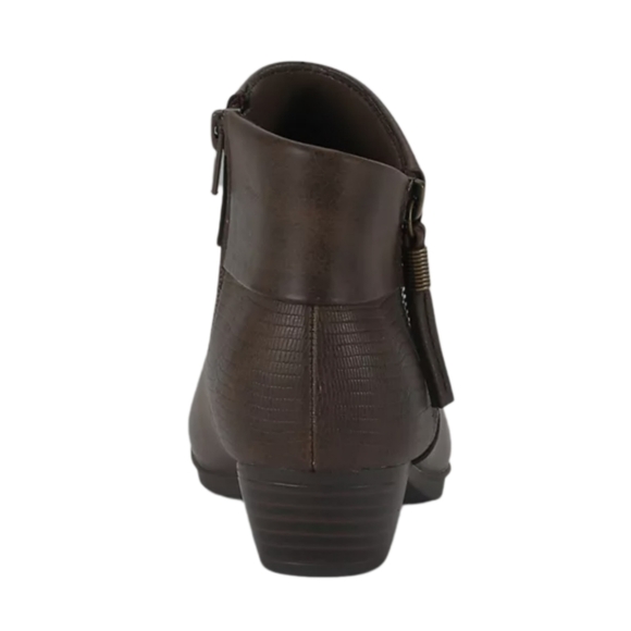 Women's PU Leather Ankle Booties - Picture 15 of 16